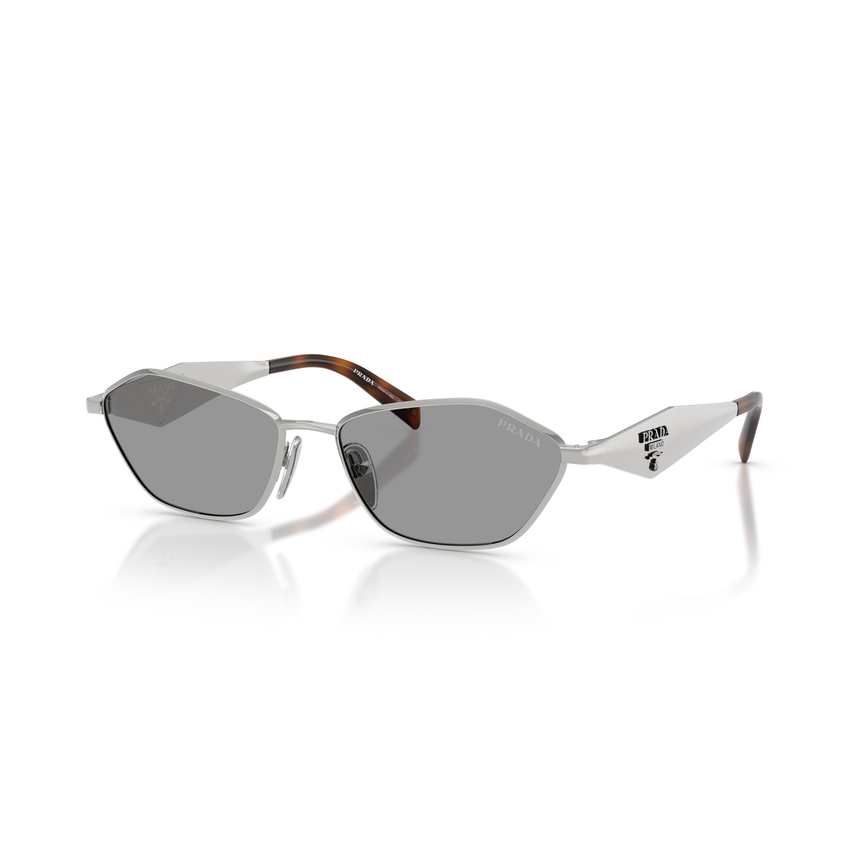 Tortoiseshell Angular Metal Frame Detail Sunglasses
