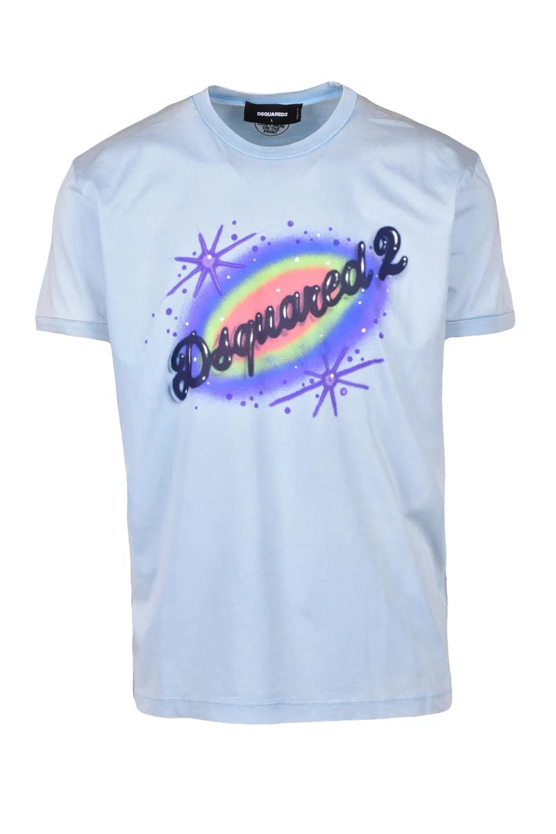 Cotton T-shirt - Light Blue