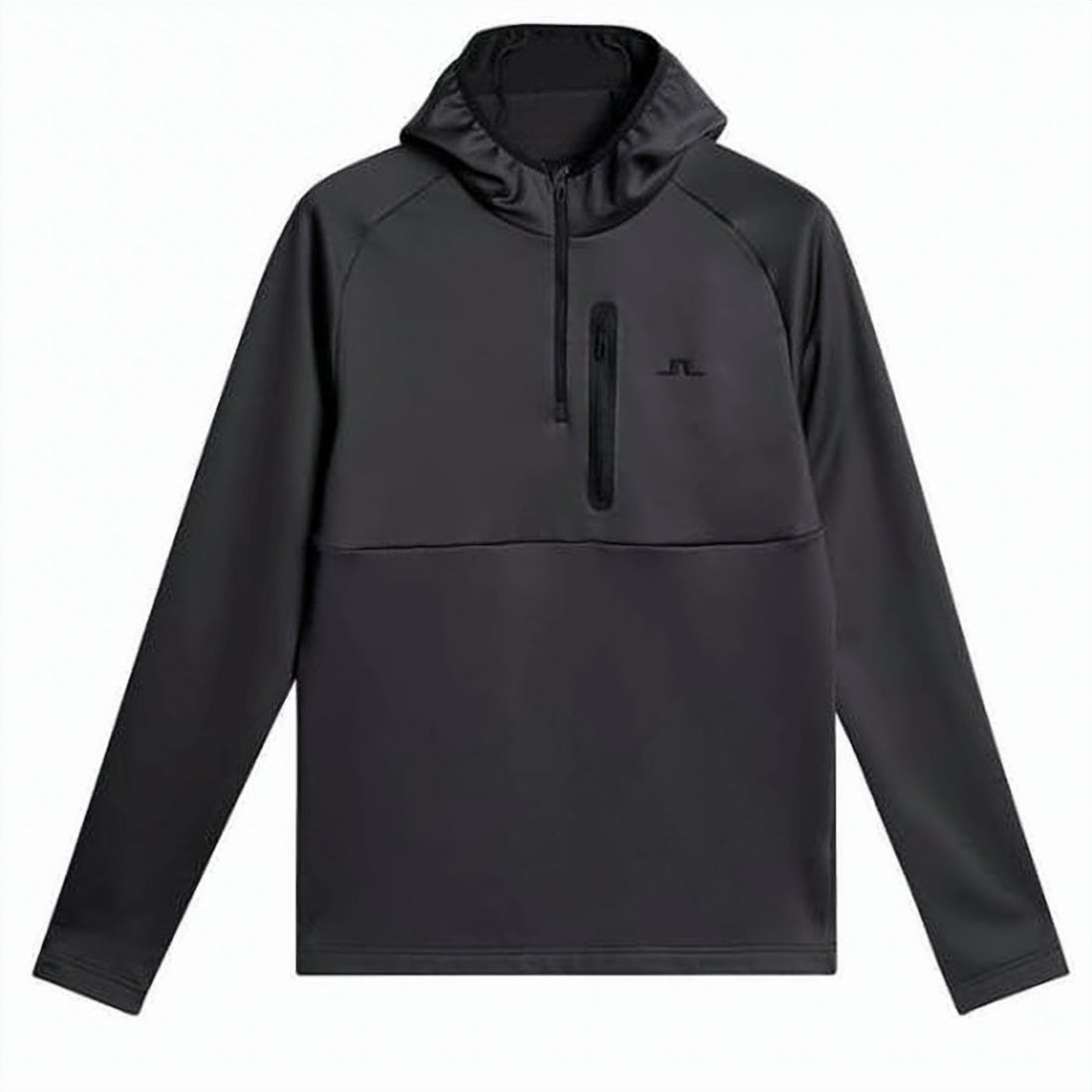 Half-Zip Pullover Top with Hood