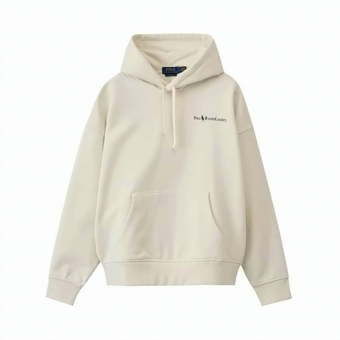 Relaxed Fit Light Beige Hoodie
