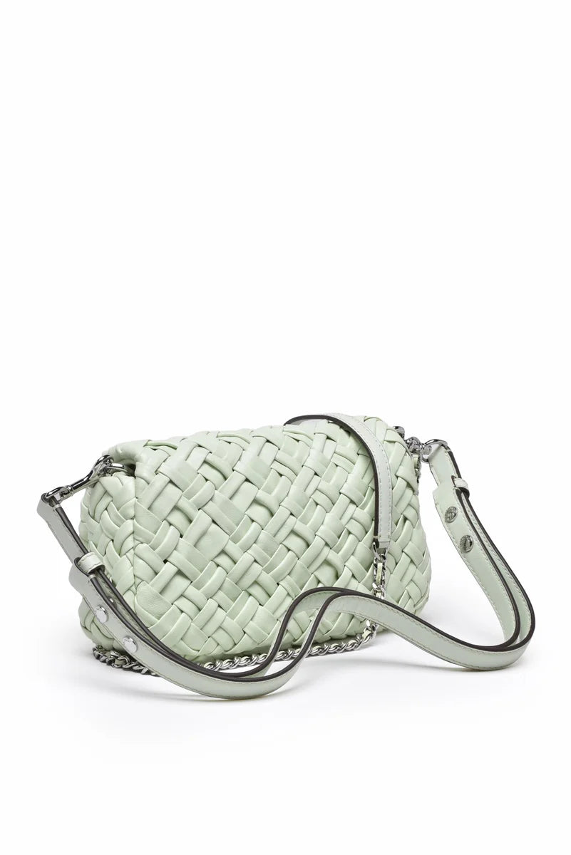 Britten Woven Convertible Shoulder Bag Green
