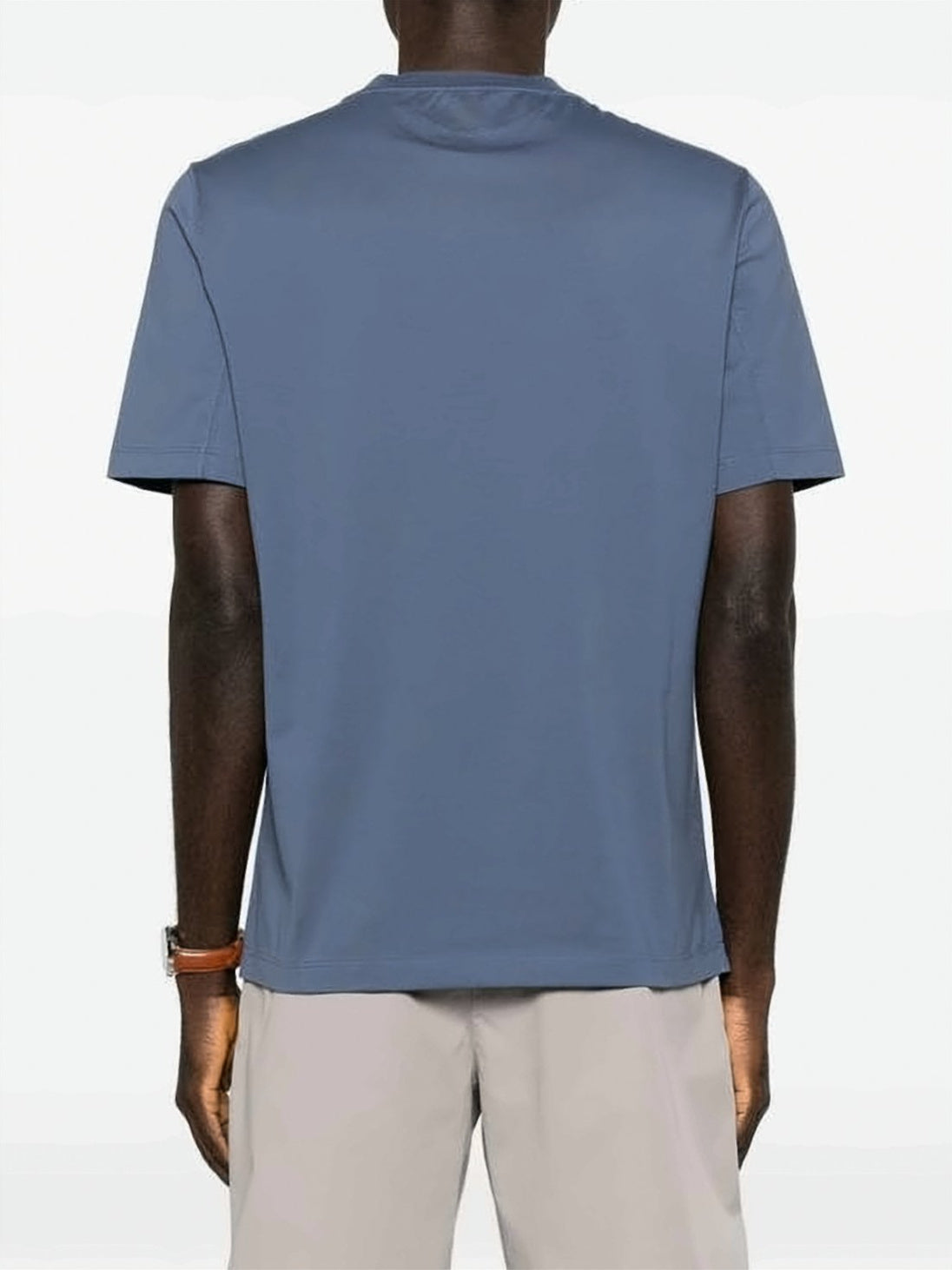 Crew Neck T-Shirt with Embroidered Logo