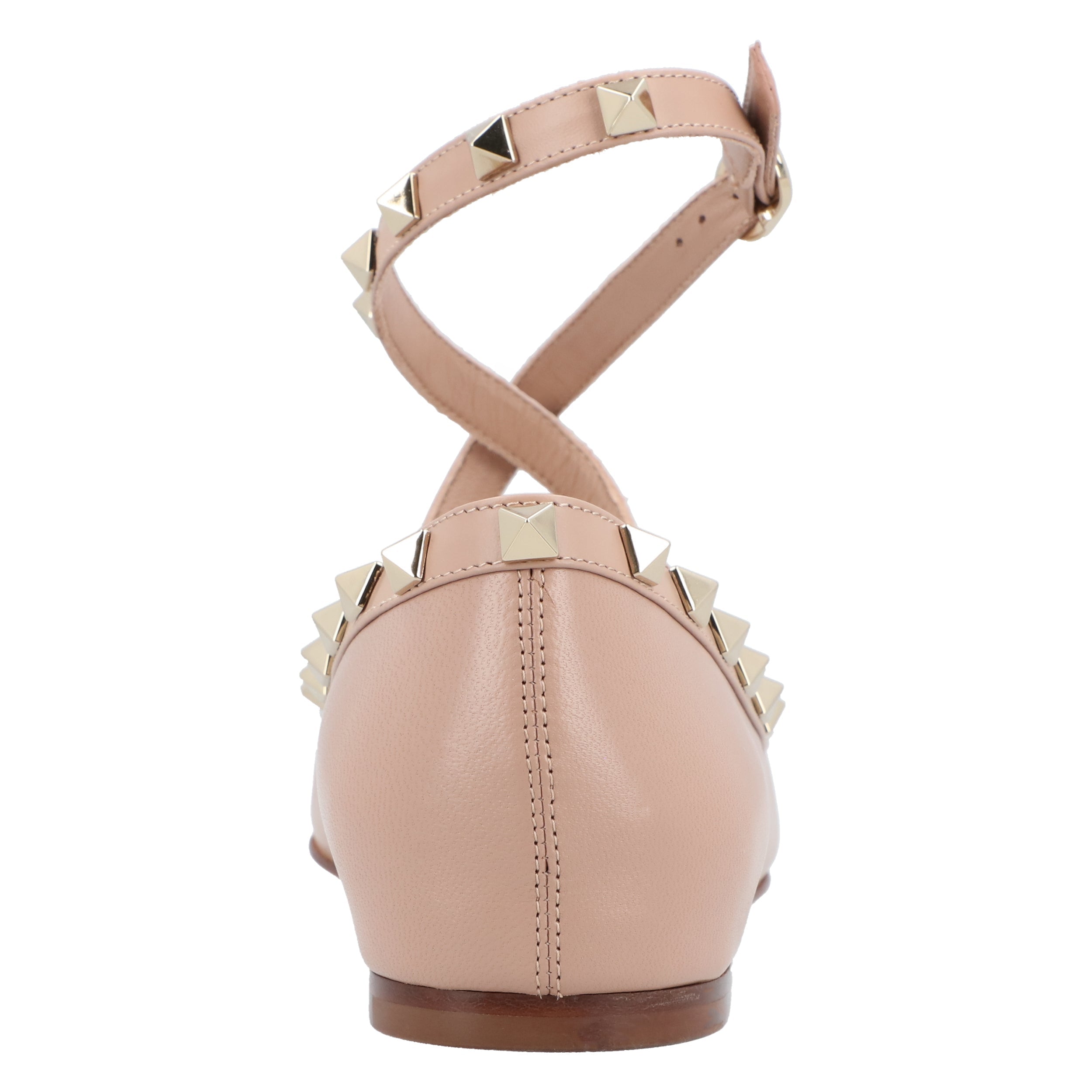 Rockstud Nappa Ballerinas Pink