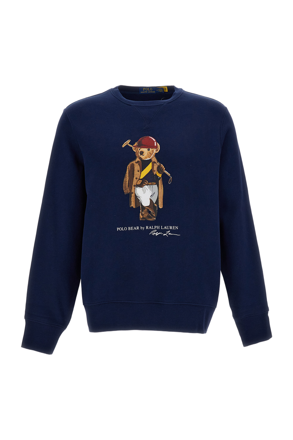 Classic Solid Blue Sweater with Crew Neckline