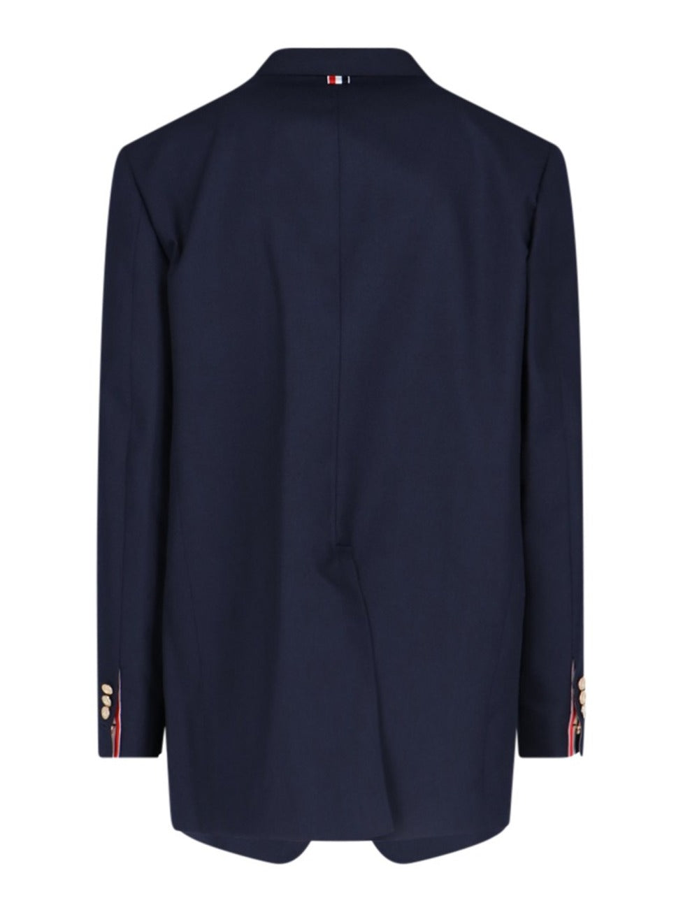 Blue Virgin Single-Breasted Blazer – Blue