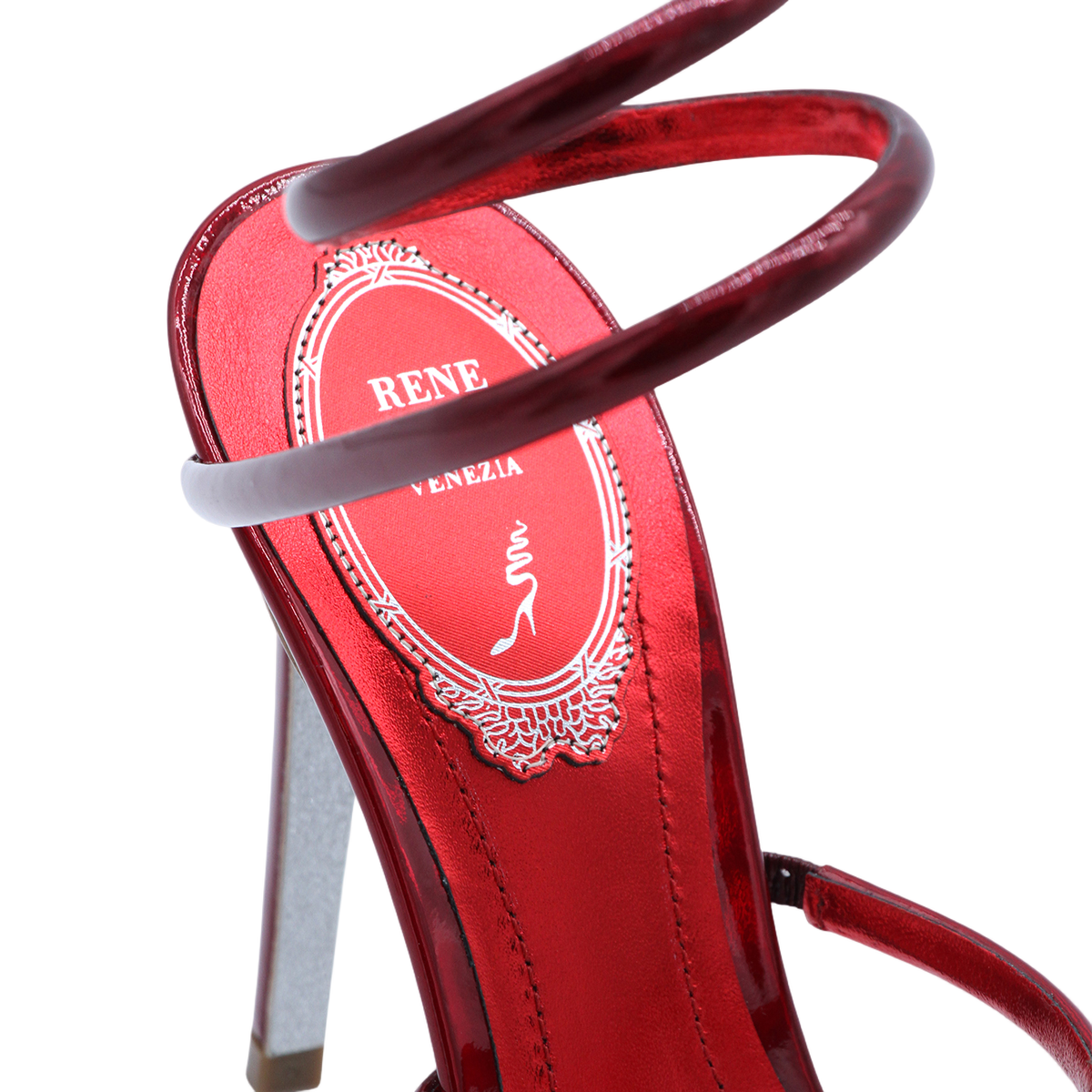 Vibrant Red Sandals With Minimalist Design