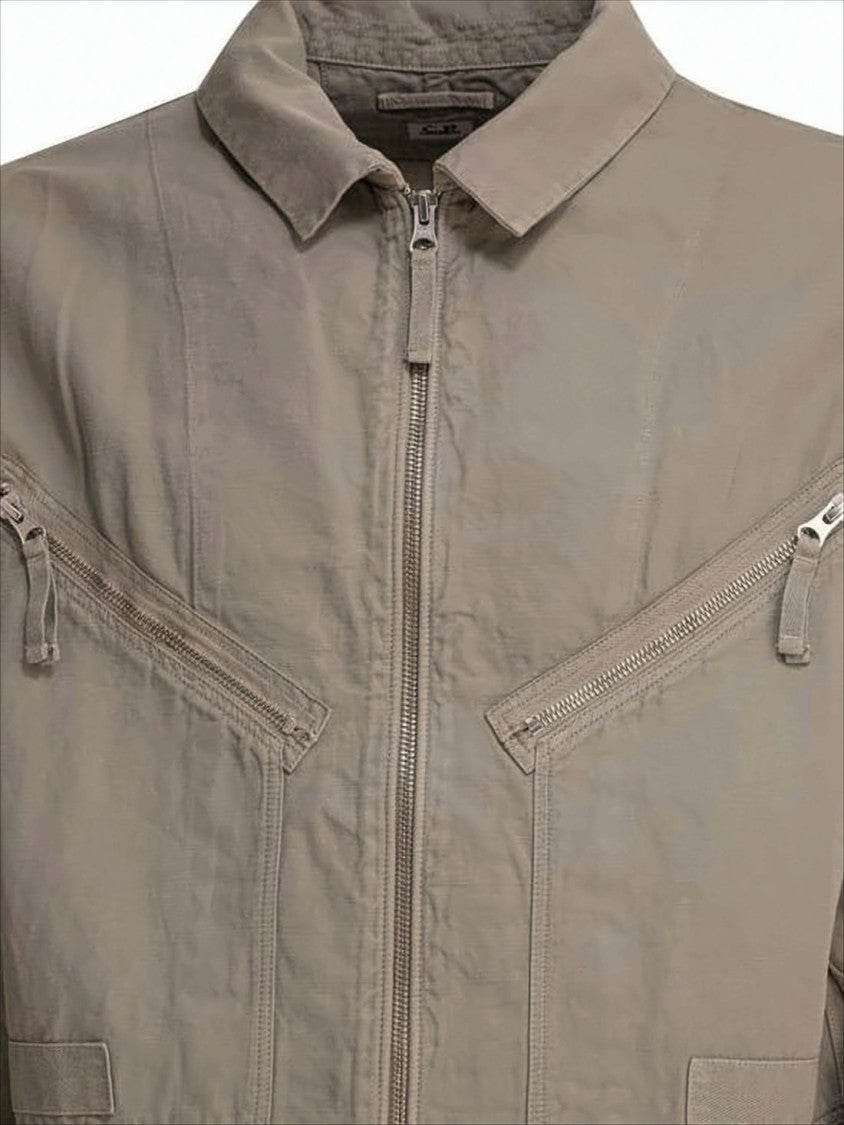 Lightweight Cotton-Linen Jacket with Classic Collar