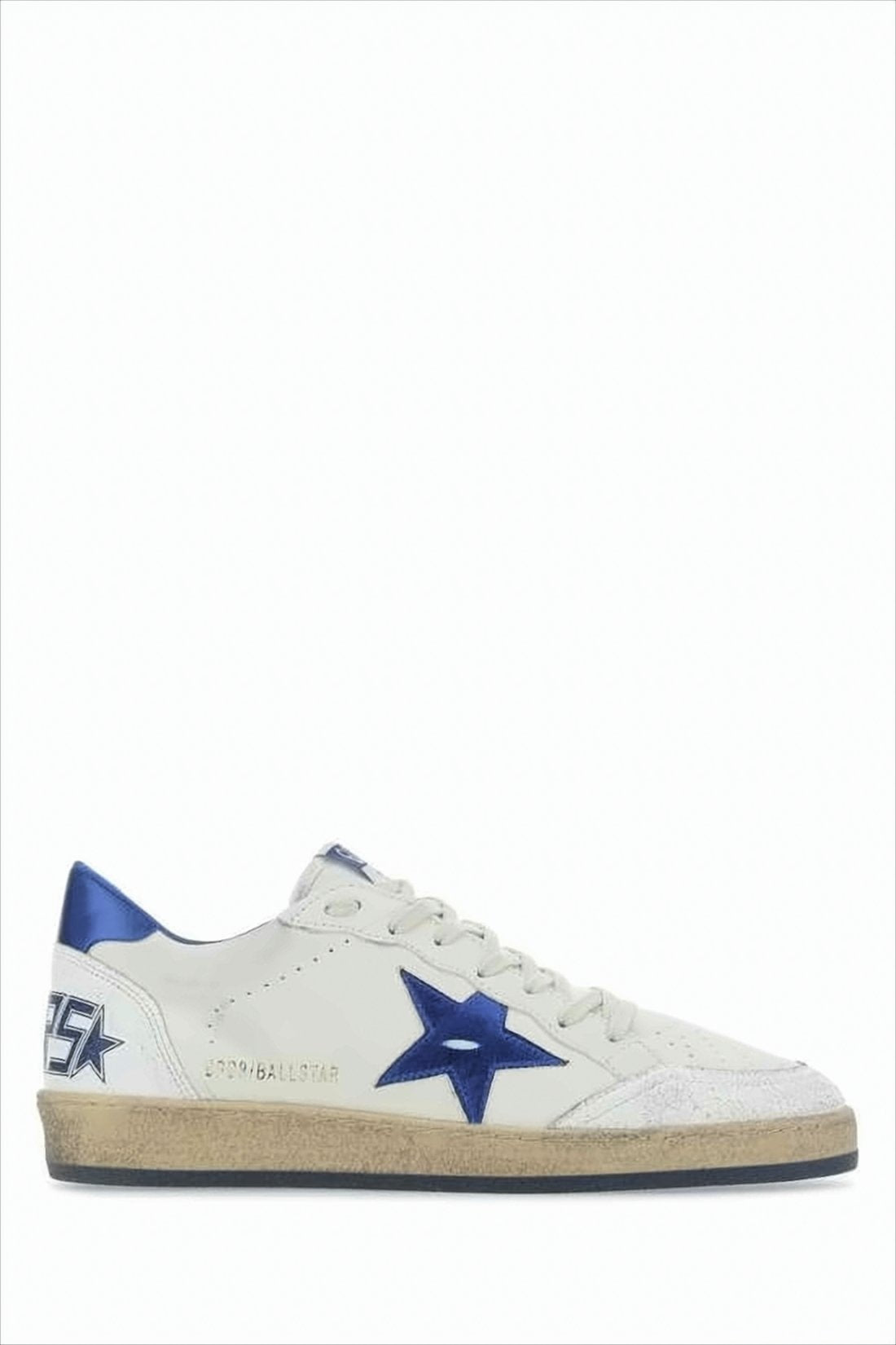 Distressed Off-White Low-Top Sneakers