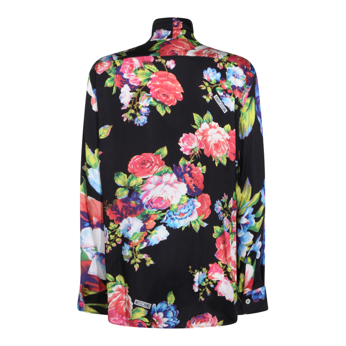 Tailored Black Shirt with Button-Down Front