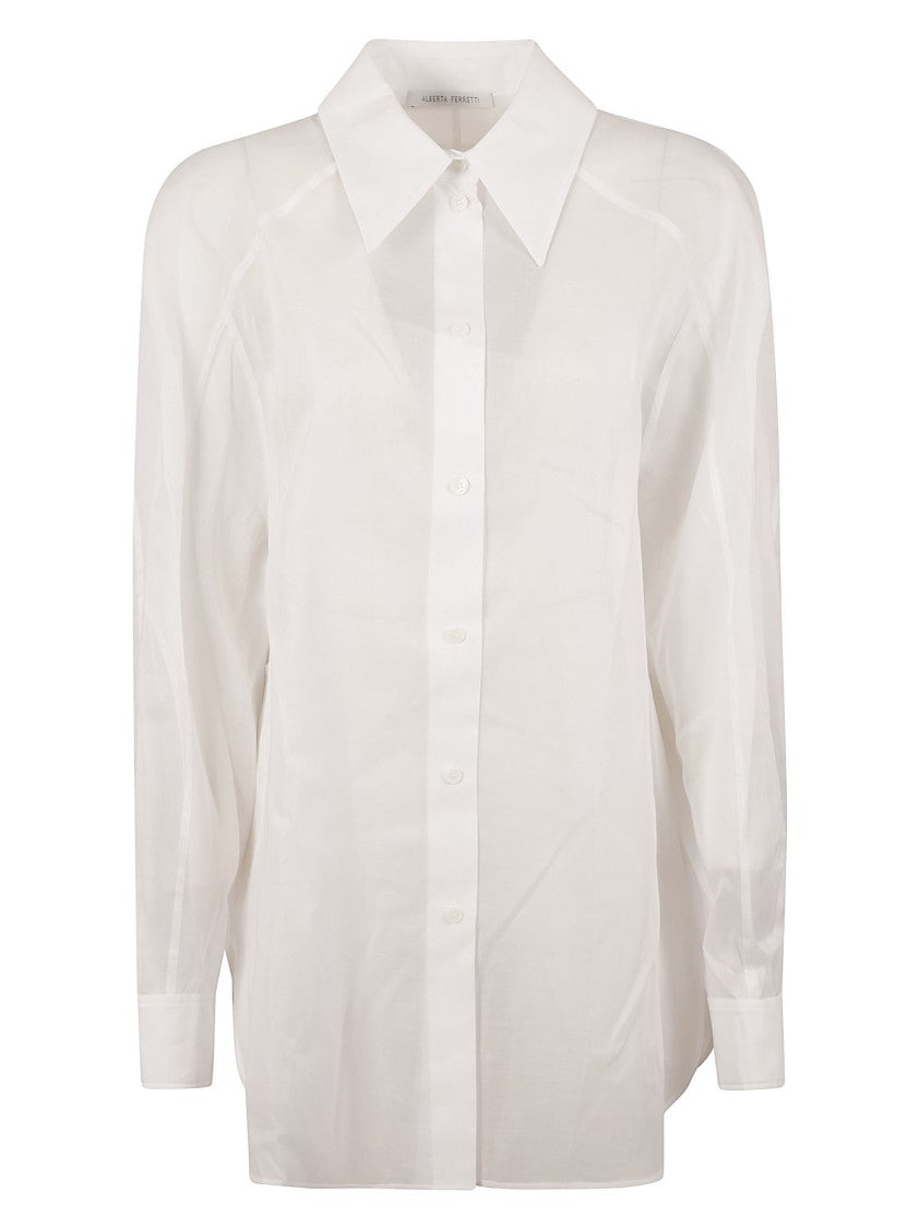 Structured Collar White Shirt