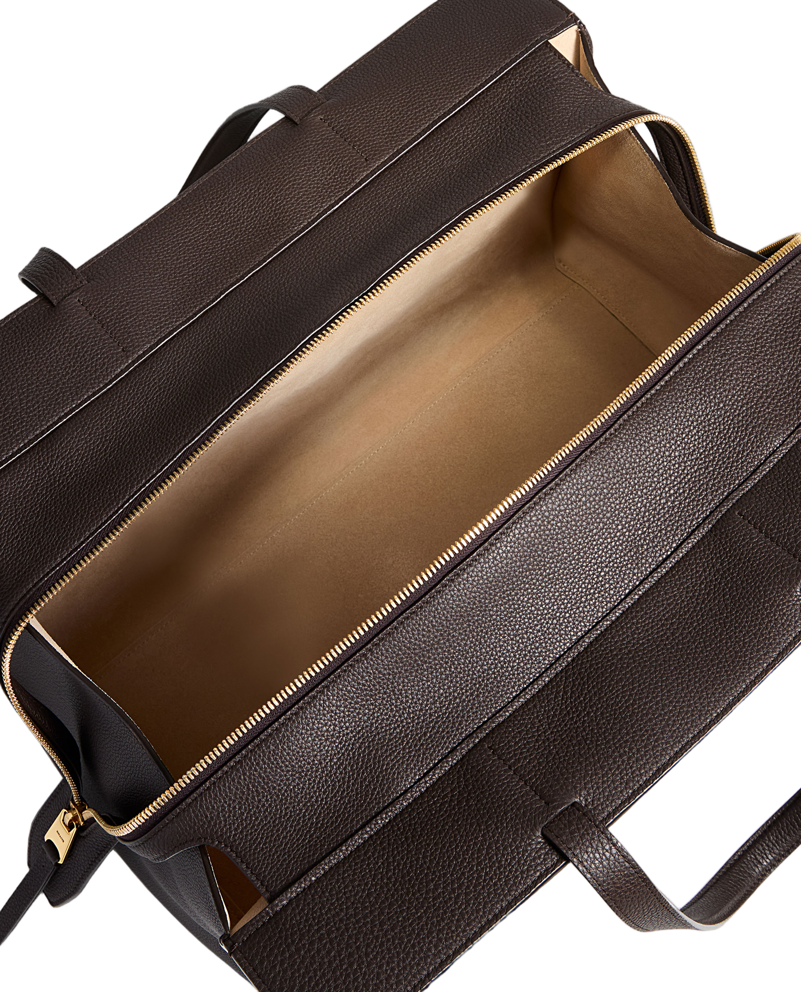 Structured Pebbled Leather Shoulder Bag