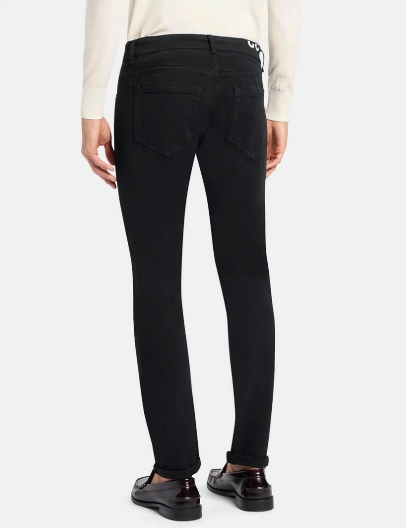 Spodnie dżinsowe George o fasonie slim-fit, czarne