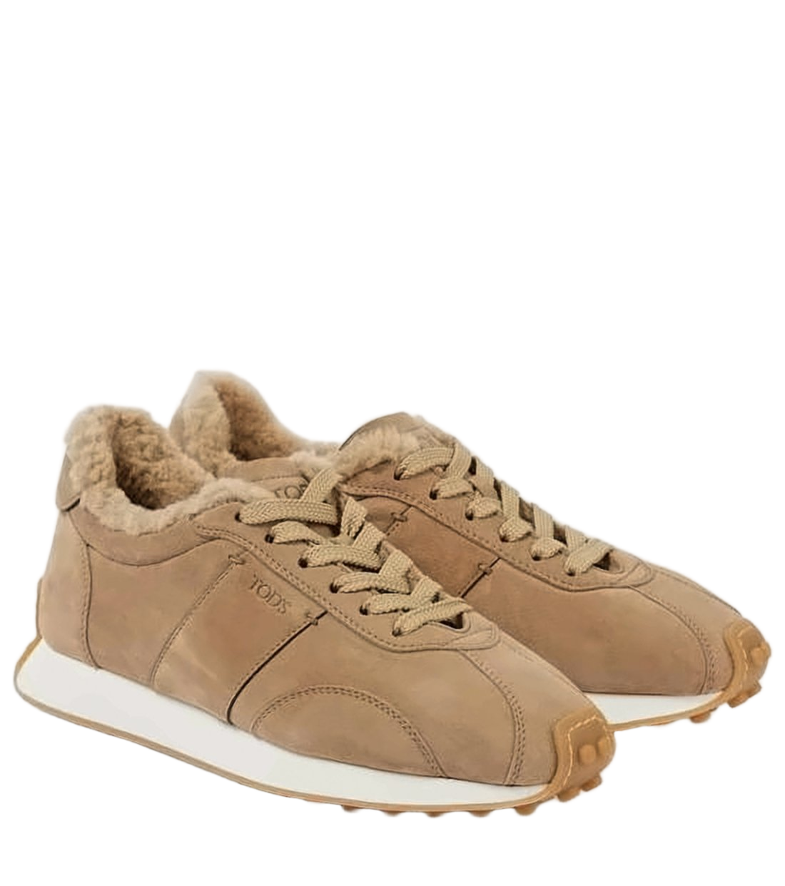 Brown Calf Leather Slip-On Sneakers