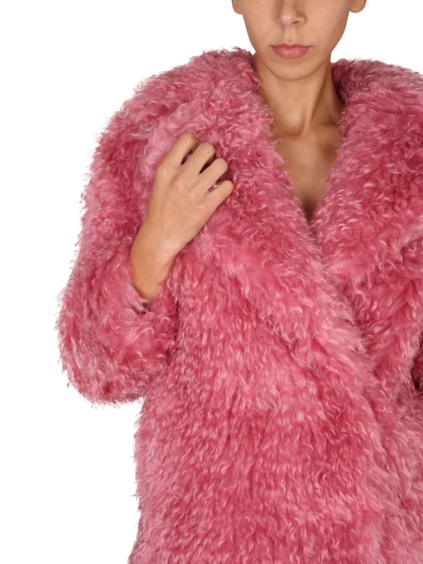 Mid-Length Mohair Coat