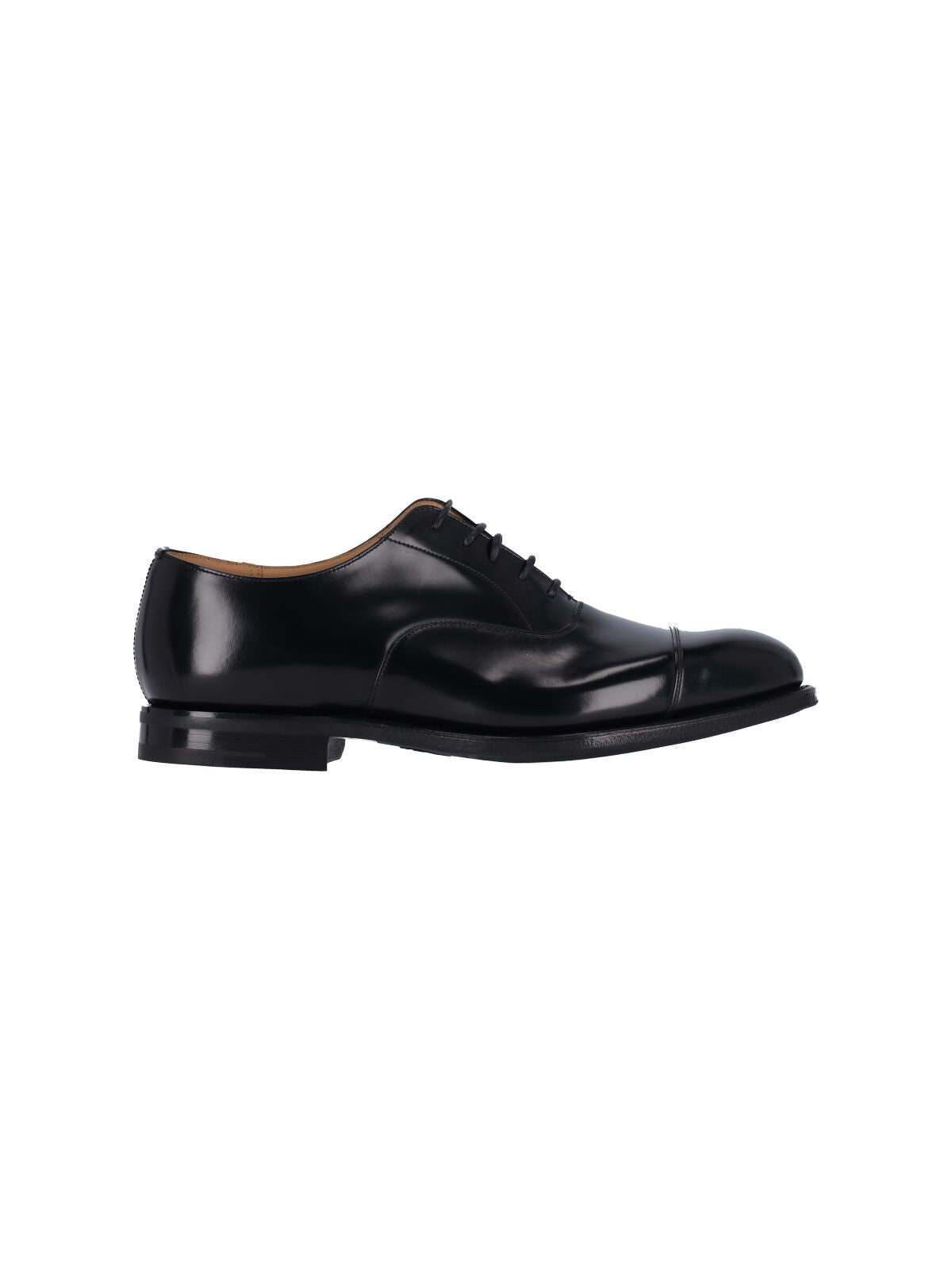 Black Consul Polished Leather Derby Shoes