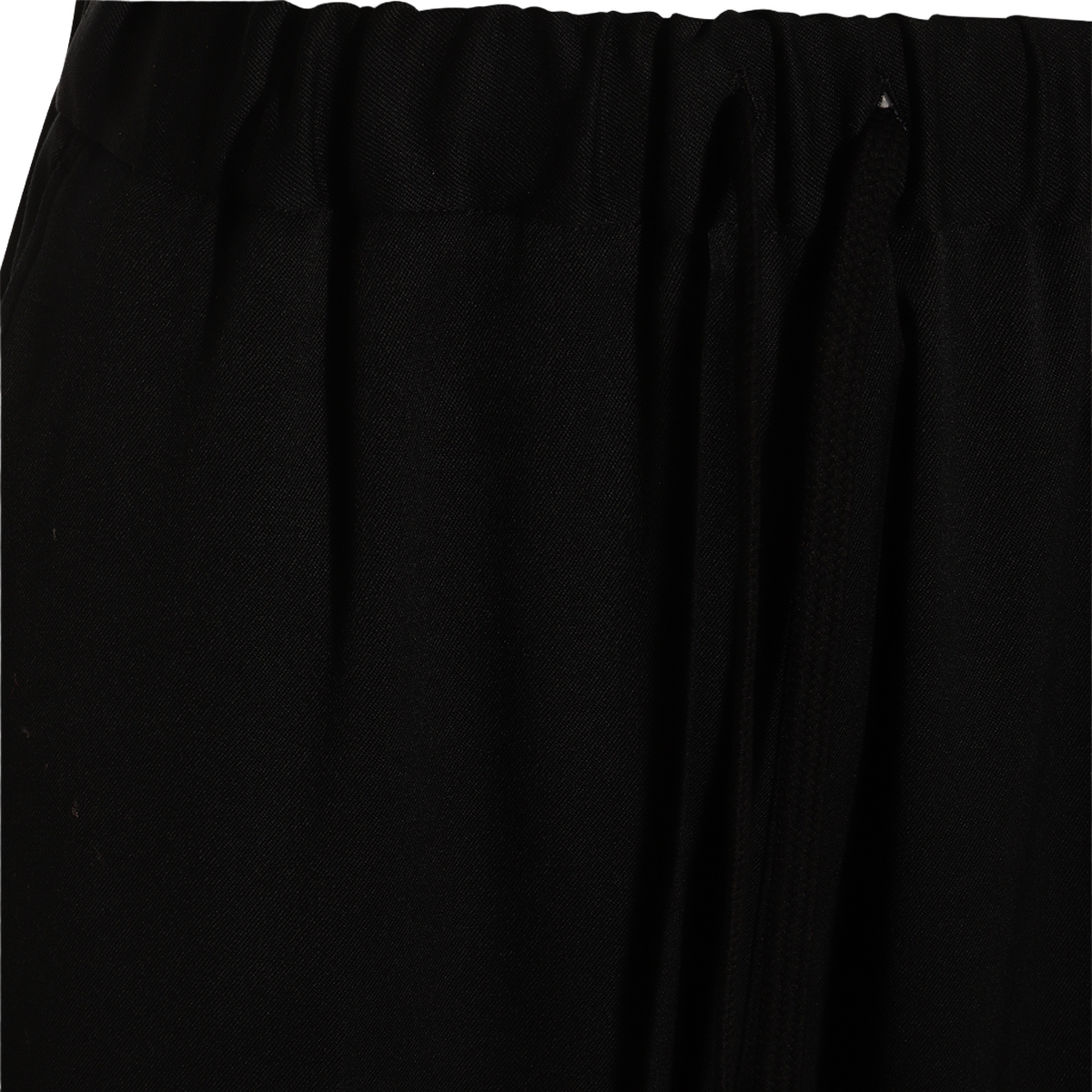 Sleek Black Trousers with High Elastic Waistband