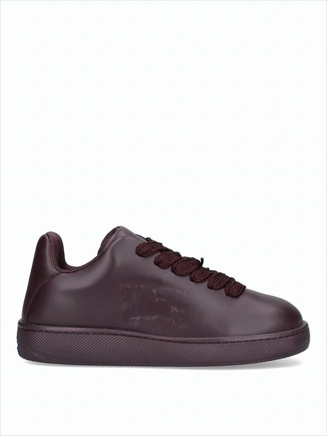 Low-Top Burgundy Calf Leather Sneakers