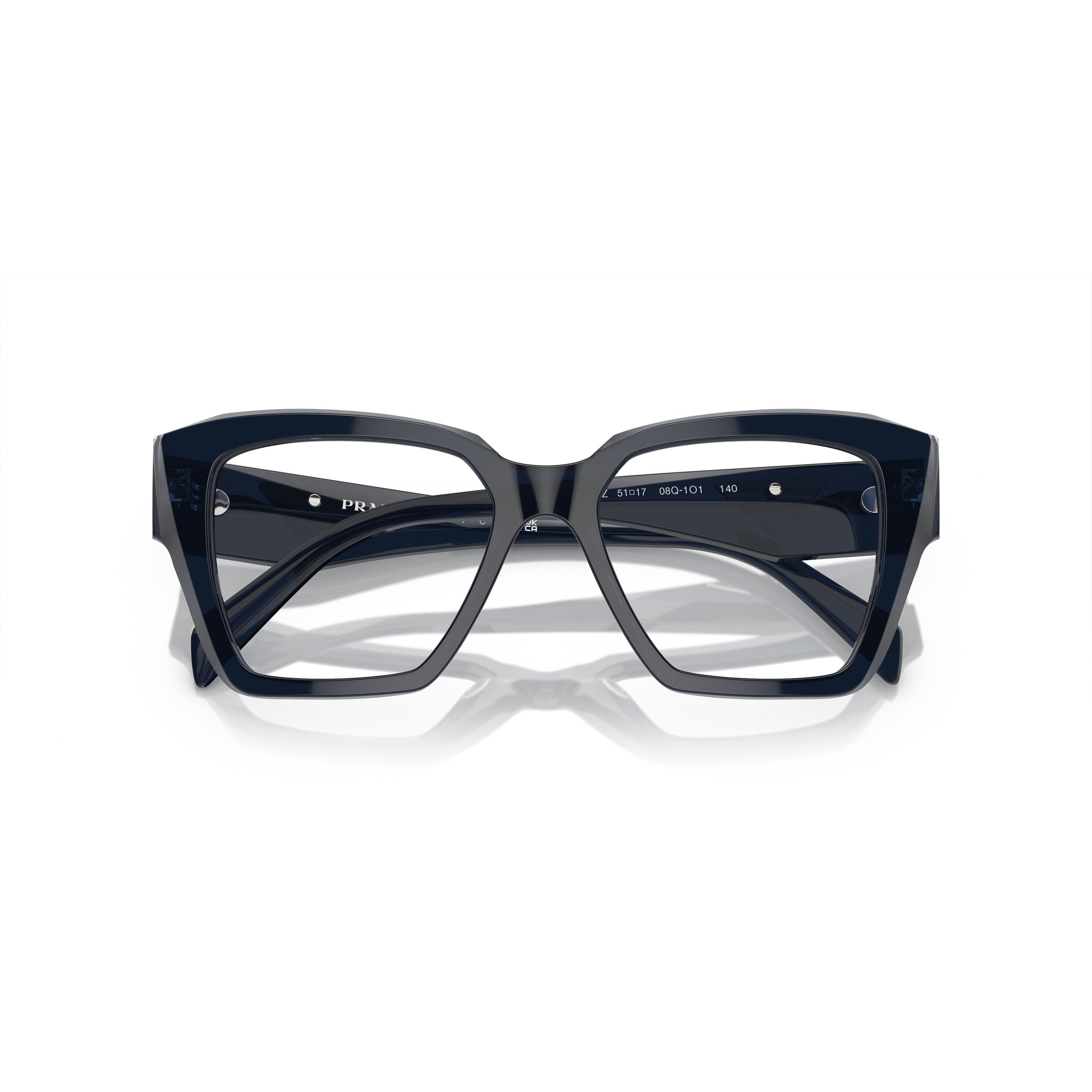 0pr 09zv Oversized Black Acetate Eyeglasses