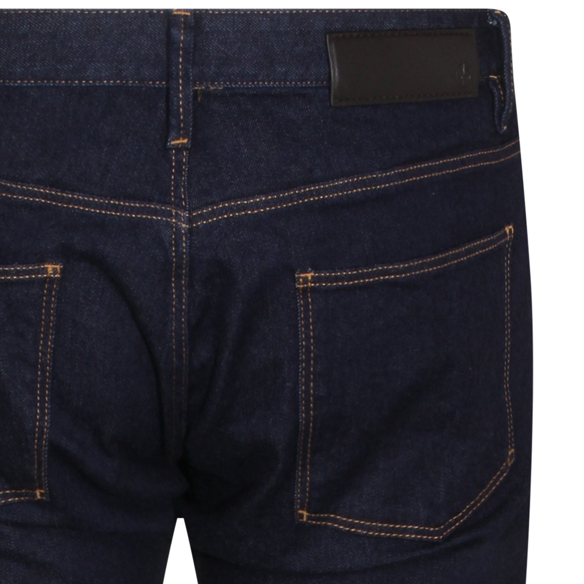 Slim-Fit Dark Blue Denim Jeans