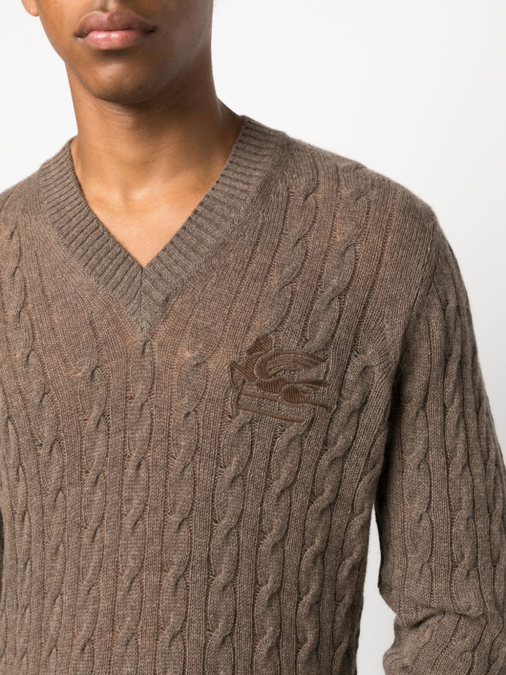 Signature Pegaso Motif Cashmere Jumper