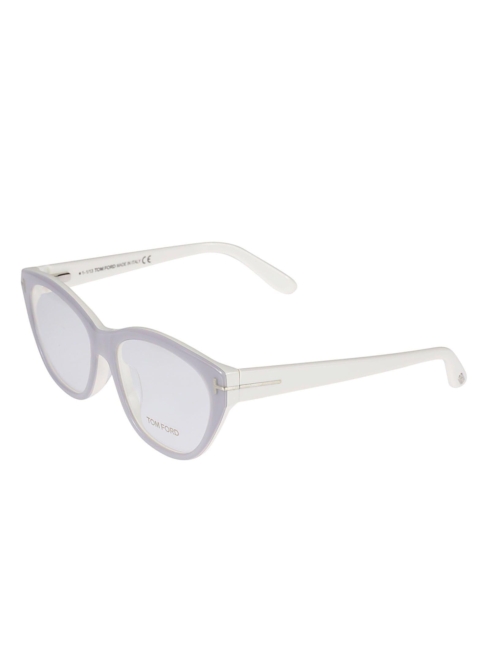 Ft4270 57020 Translucent Cat-Eye Eyeglasses