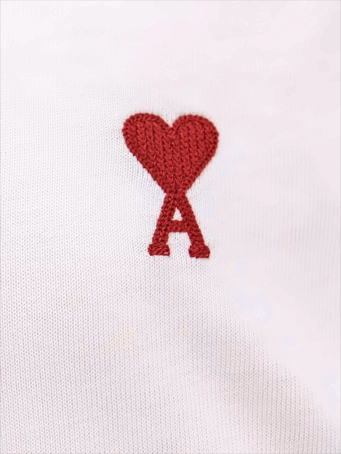 Short-Sleeved T-Shirt with Embroidered Heart Detail