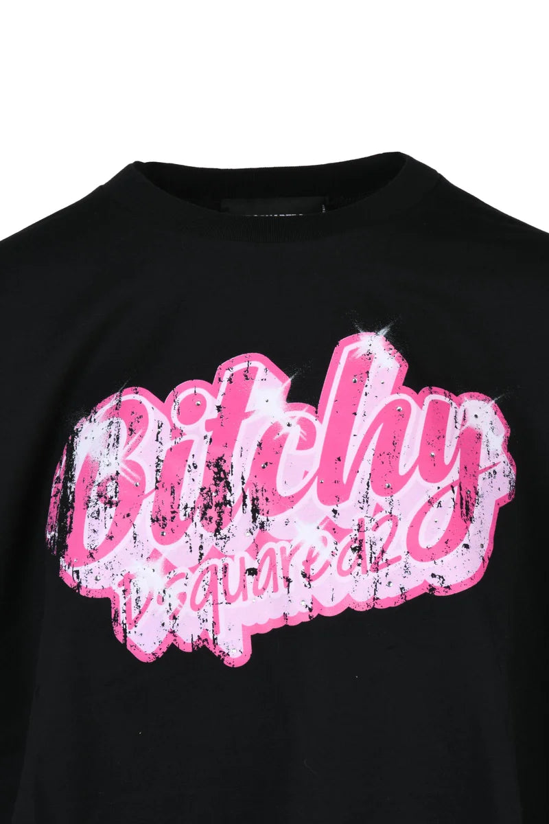 Cropped Black T-Shirt