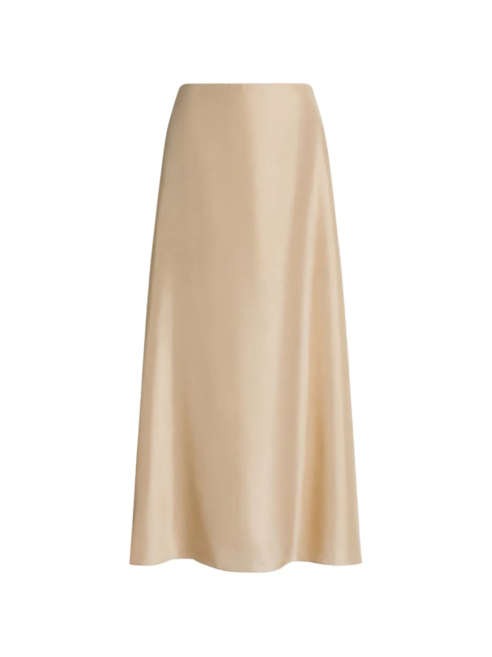 Flowing Silhouette A-Line Midi Skirt
