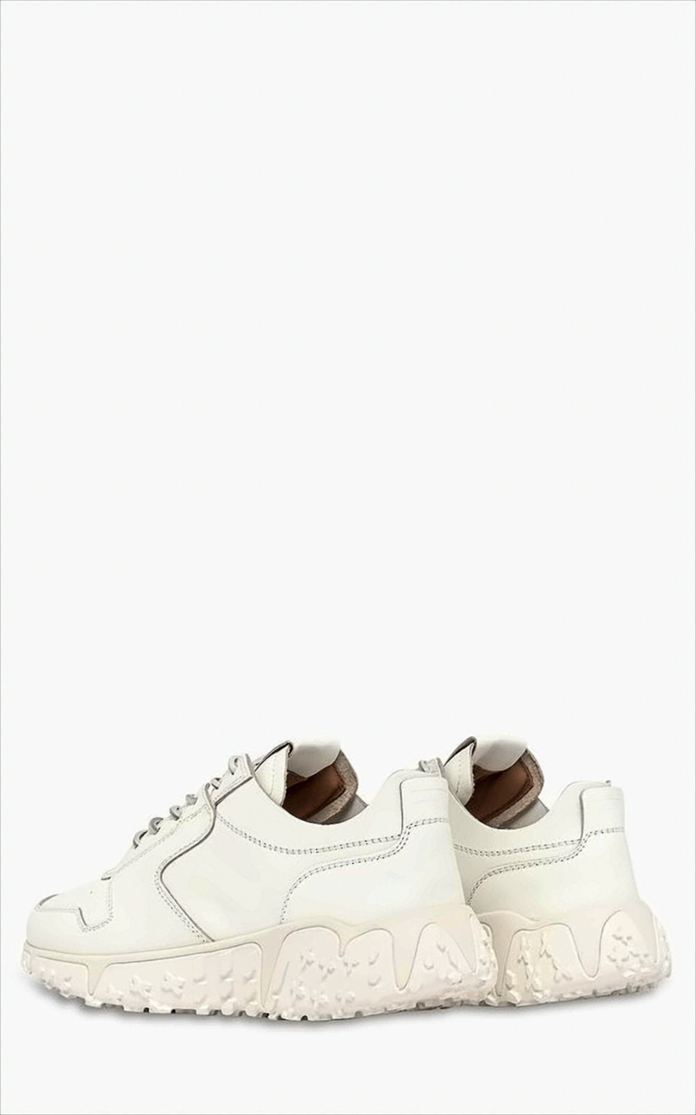 Perforated Calf Leather Sneakers with Vibram Sole