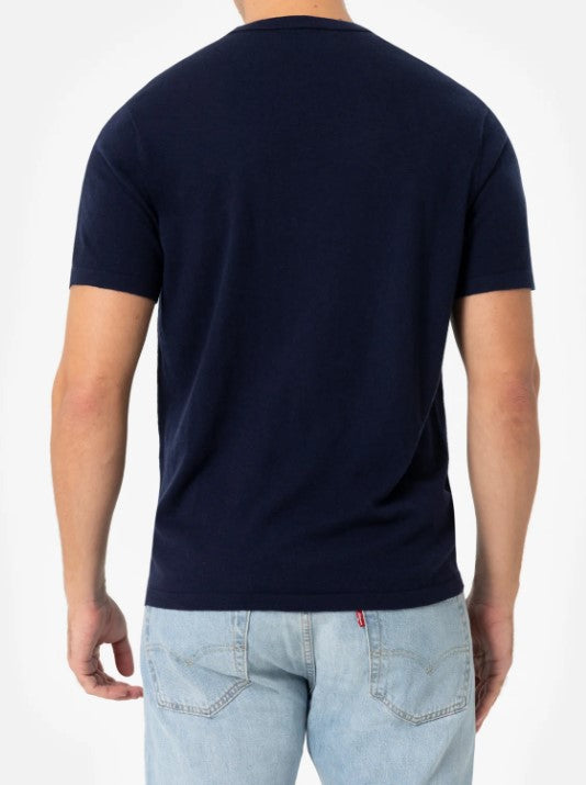 Navy Blue Scott Crewneck T Shirt