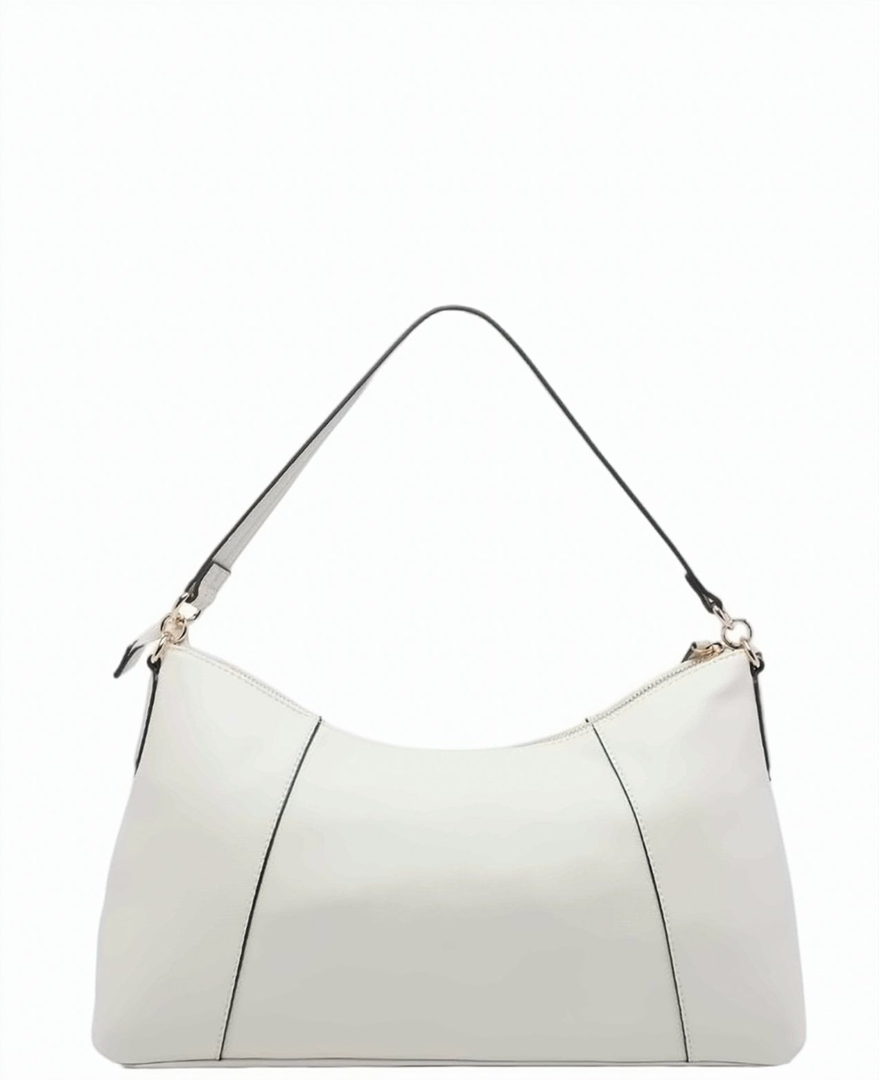 Cream Shoulder Zip Bag