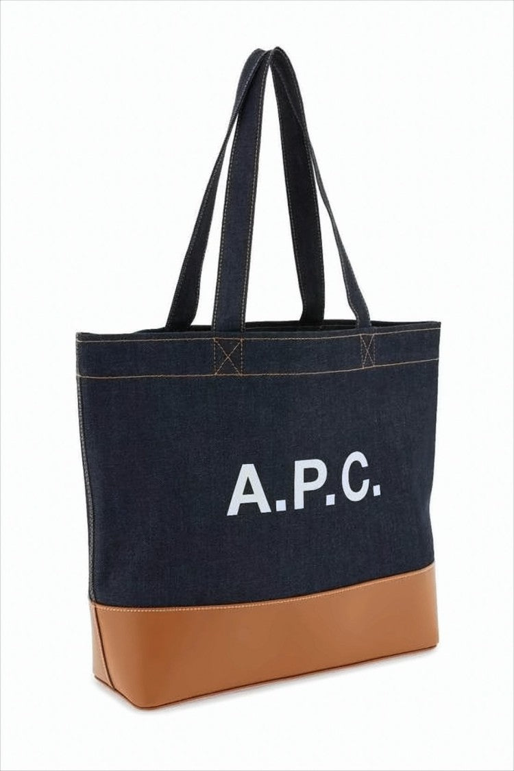 Structured Denim Tote Bag