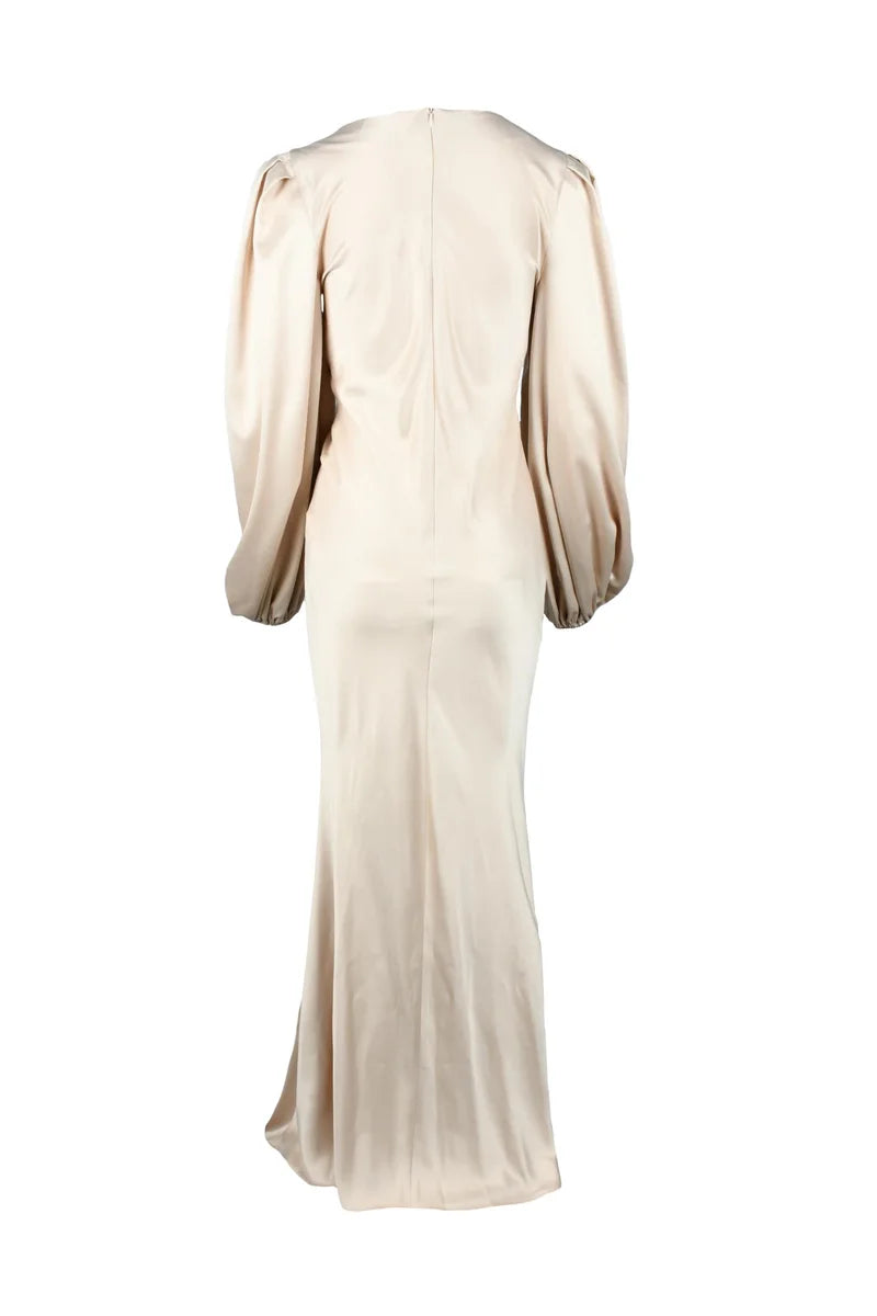 Polyester Dress - Beige
