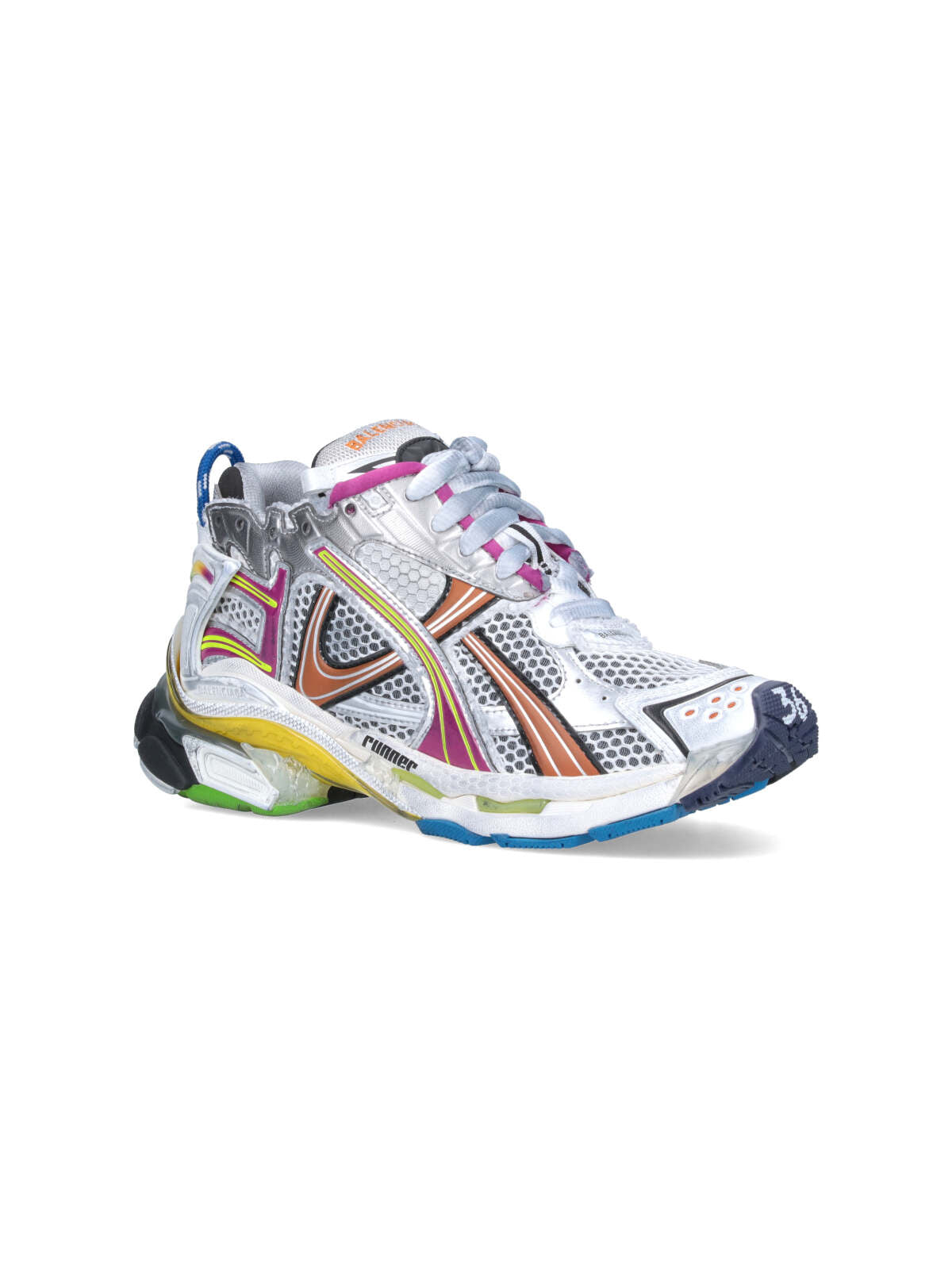 "Runner" Sneakers – Grey/Multicolor
