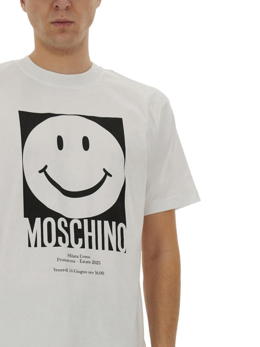 Crew Neck T-Shirt With Playful Logo Print