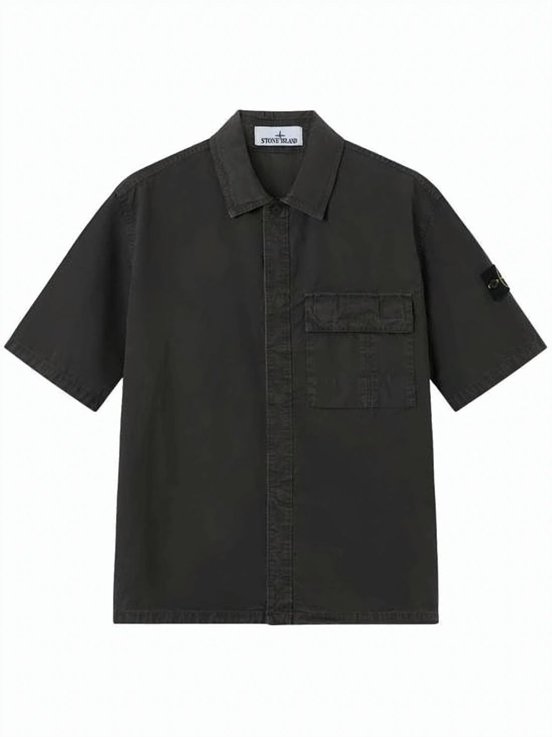 Boxy Black Short-Sleeve Shirt