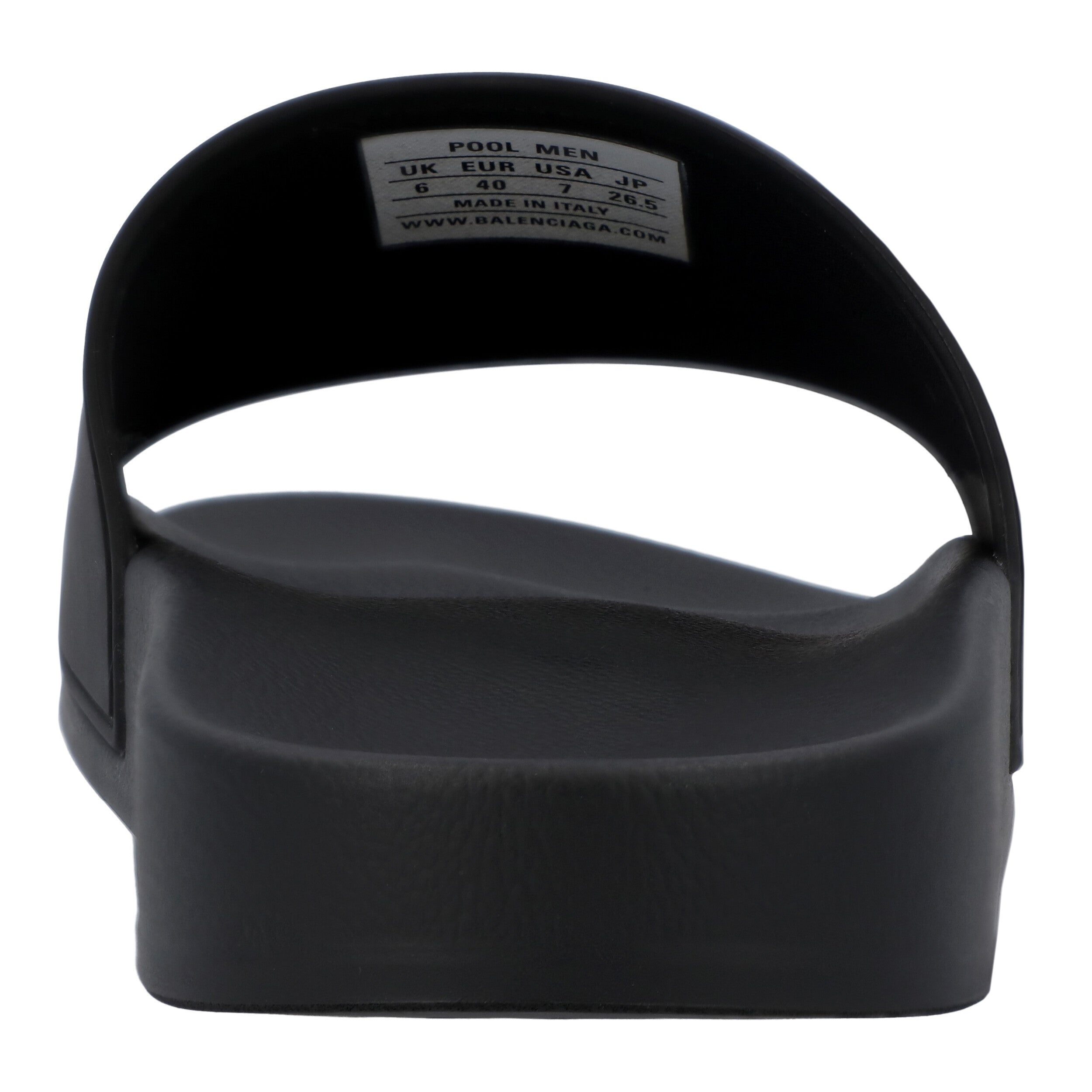 Logo Band Rubber Slide Black
