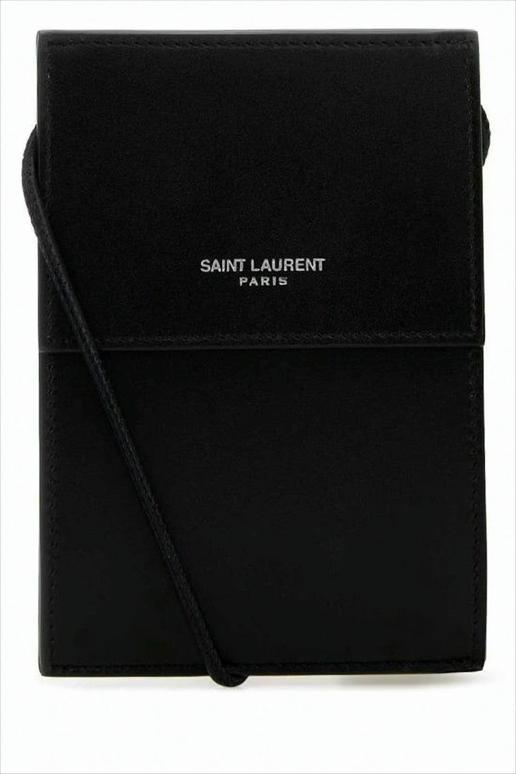 Square-Shaped Smooth Leather Crossbody Bag