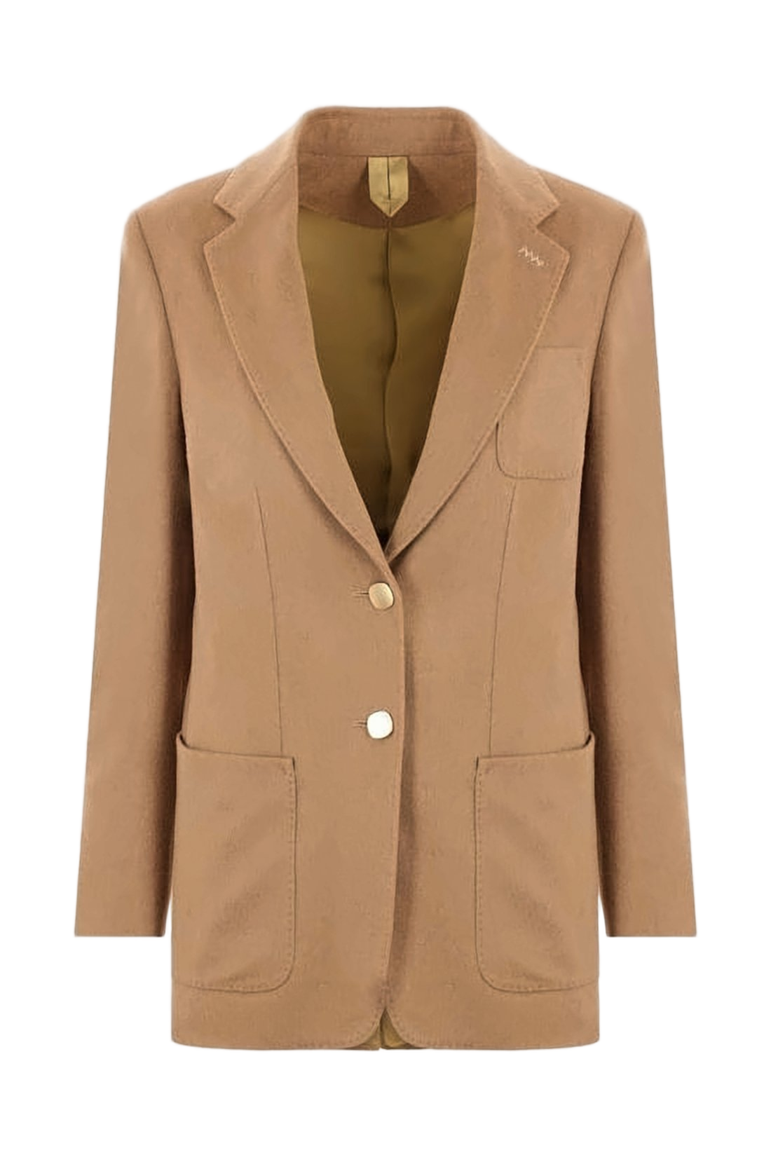 Tailored Brown Jacket with Notched Lapel