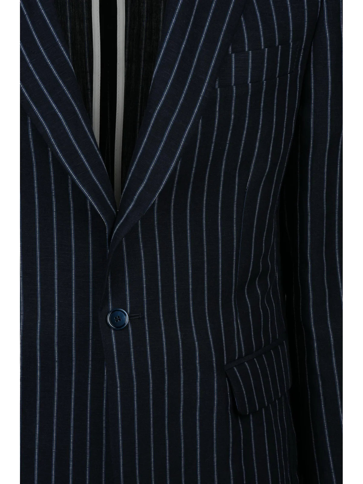 Multicolor Tailored Linen/Viscose Slim Fit Jacket