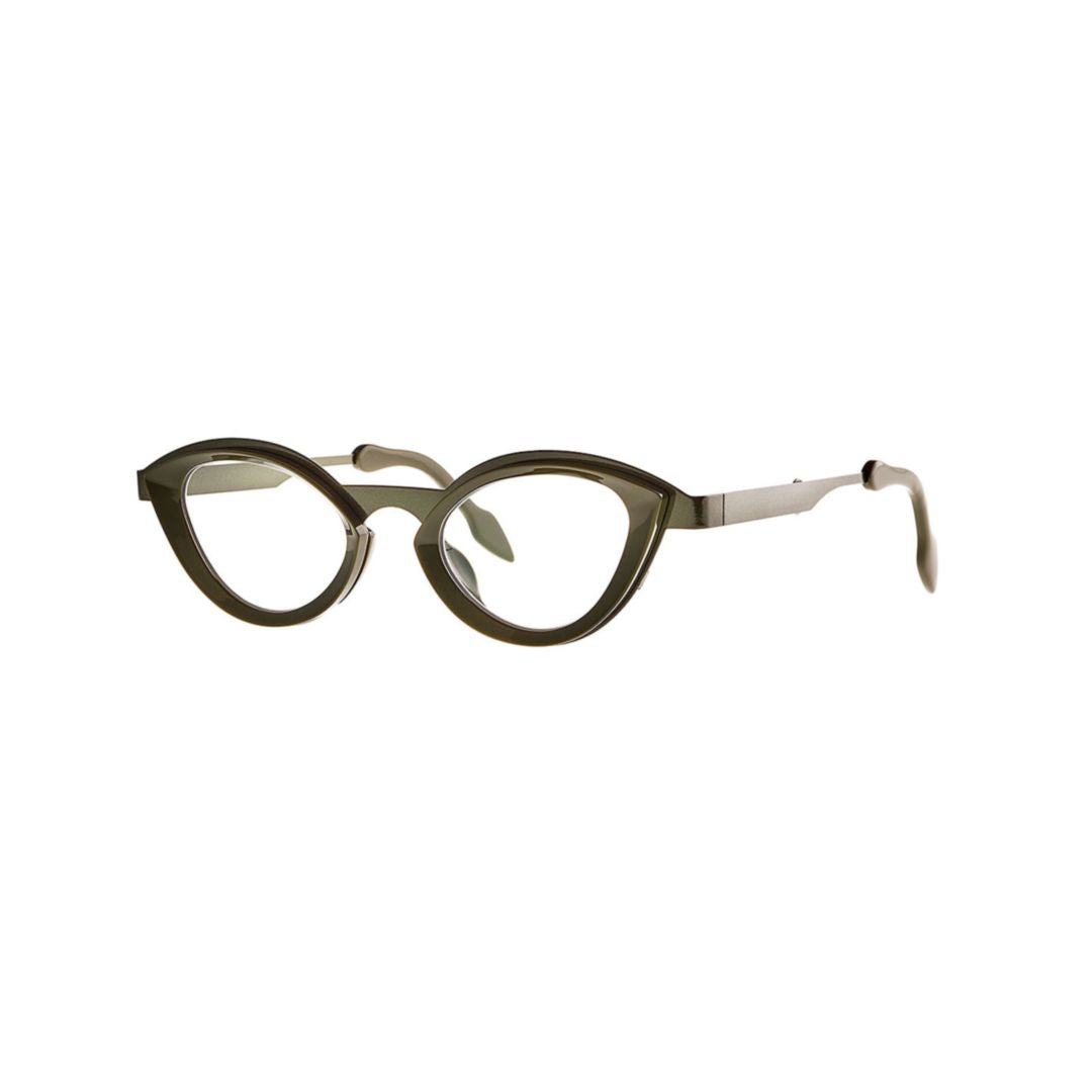 Eye 008 Sanremo Green + Solid Musk Green Cat-eye Sunglasses in Musk