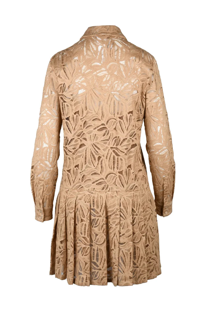 Edotto Lace Dress Slip - Brown