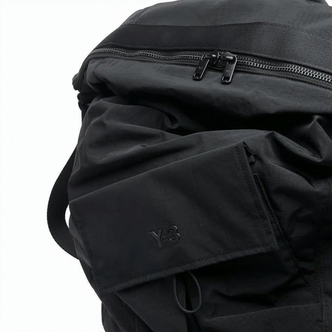 Black Backpack with Double Zipper Closure