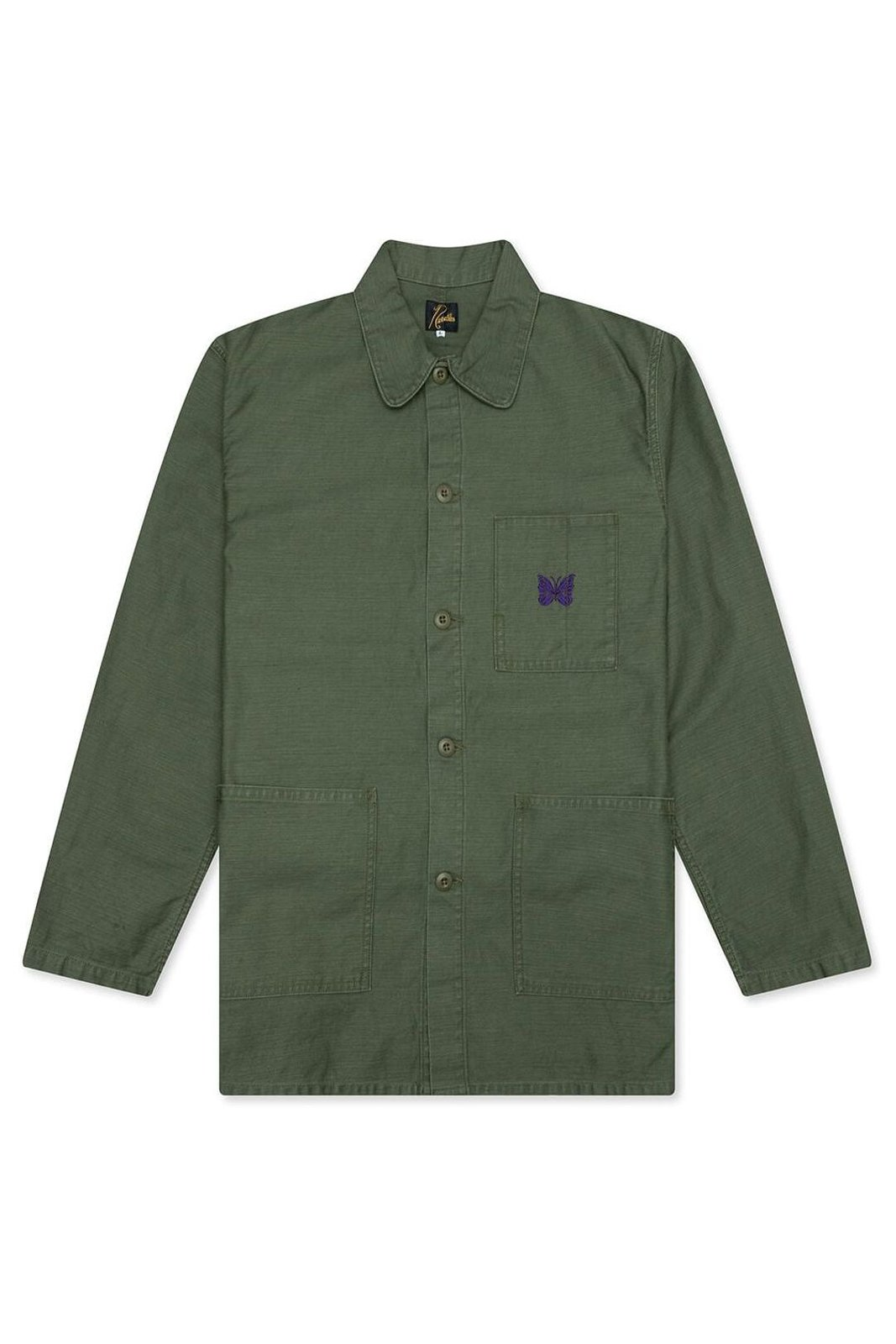 Casual Green Cotton Jacket