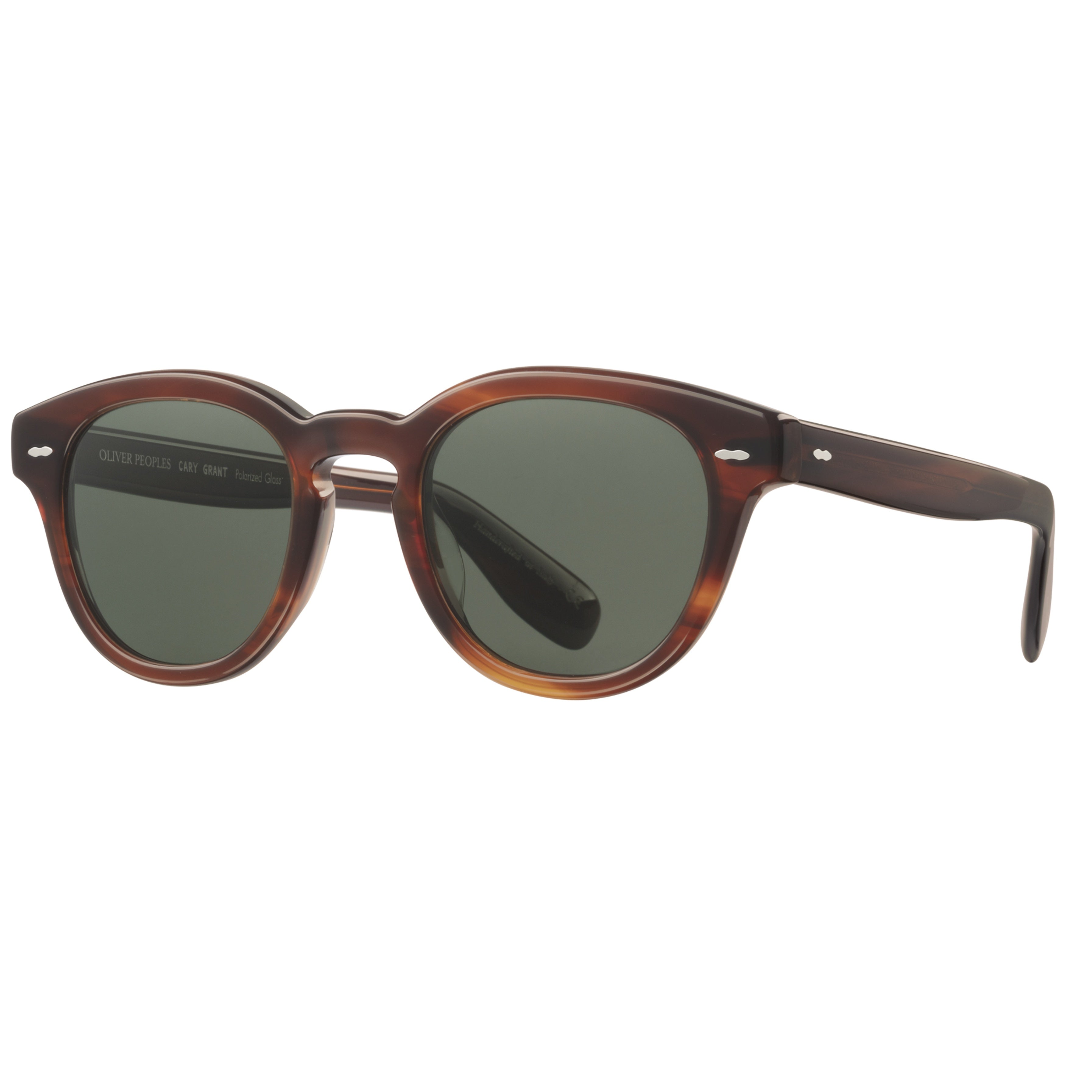 0ov5413su Round Tortoiseshell Acetate Sunglasses with Silver Accents