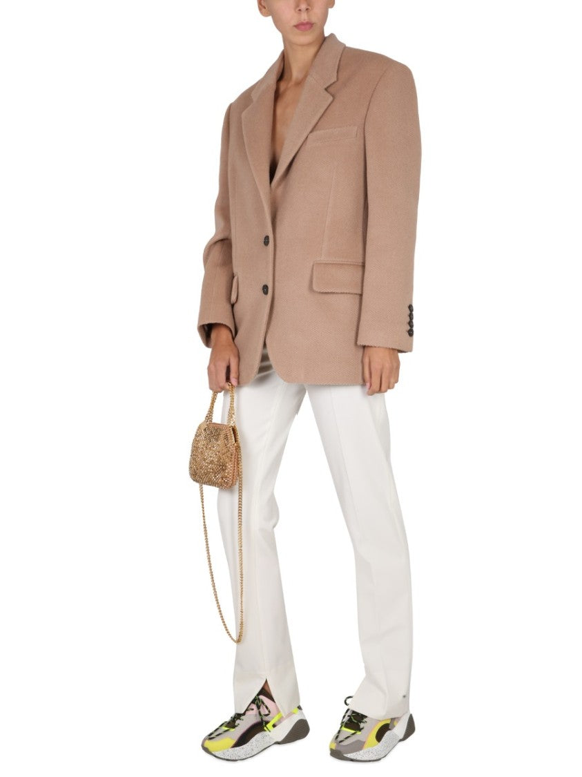 Tailored Straight-Leg Pants With High Waist