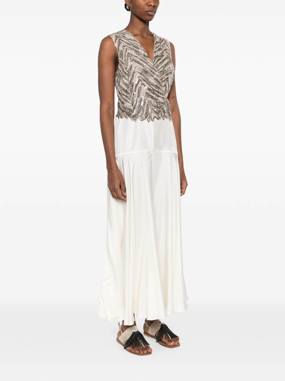 Sleeveless V-Neck Tops