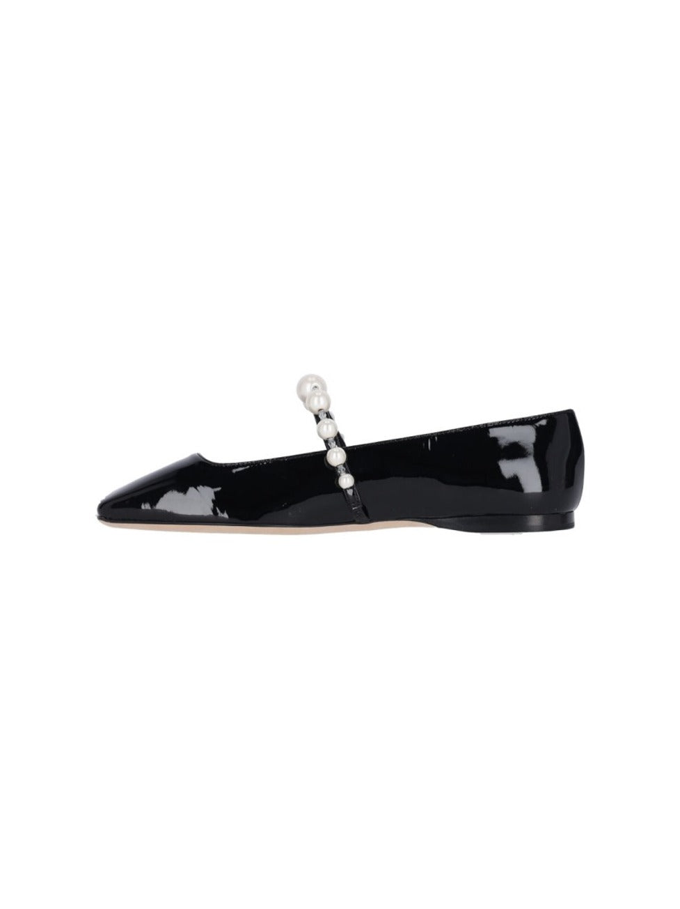 "Ade" Square-Toe Ballerinas – Black