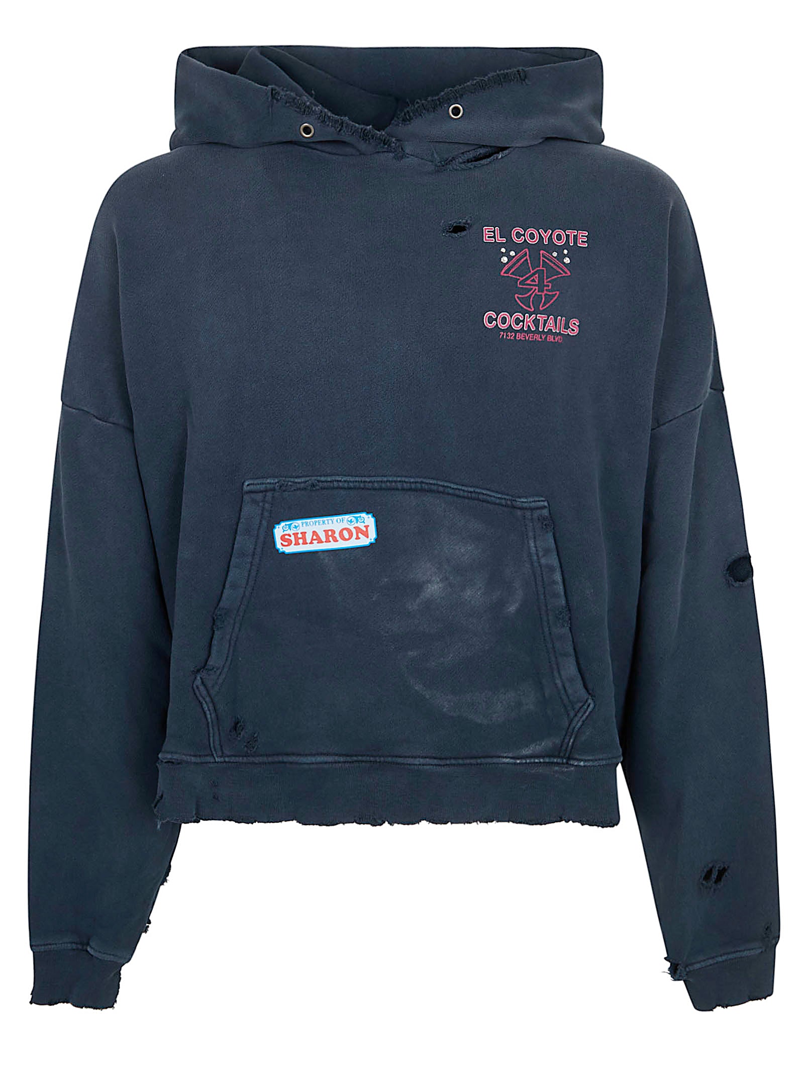Krótka bluza vintage z grafikami