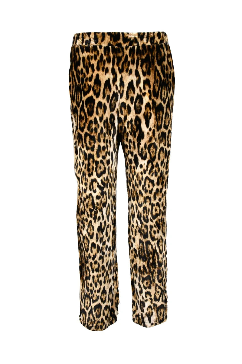 Leopard Print Cropped Trousers